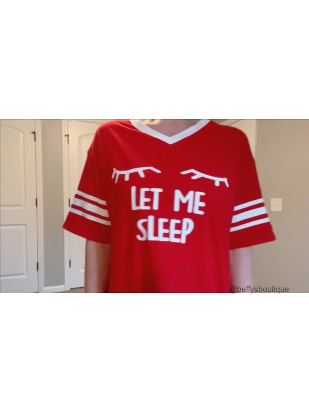 Women's Cotton Modal Sleep Shirt Short Sleeve V-Neck Nightgown - Picture 5 of 6